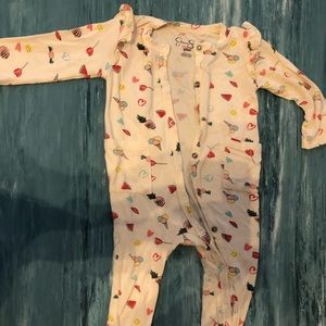 Jessica Simpson 3-6mo Baby Girl Footed PJ